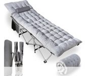 Outdoor Camping Travel Cot and Cot Pad
