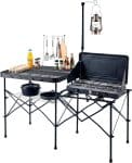 TIMBER RIDGE 56" Portable Camp Kitchen Station Folding Outdoor Grill Table