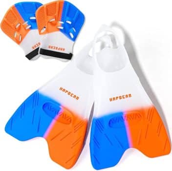 HAPBEAR Swim Fins with Hand Paddles