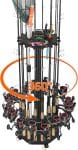 KEXMO Fishing Rod Holder Pole Rack with Wheels