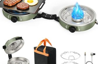 2 Burner Propane 20000 BTU Camping Stove