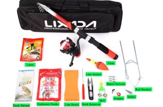 Lixada Fishing Rod Reel Combo Full Kit