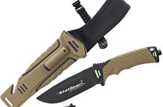 StatGear Surviv-All Fixed-Blade Bowie Knife with Sheath