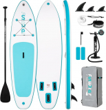 10′ 6″ FunWater Inflatable Stand Up Paddle Board w/ Accessories