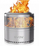 18″ Smokeless Fire Pit for Camping