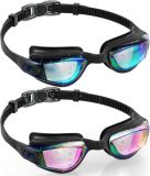 2-Pack Aegend Kids’ Anti-Fog Swim Goggles