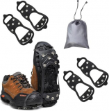 2 Pairs Non Slip Gripper Spikes Snow and Ice Crampons