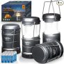 4-Pack LETMY LED Collapsible Camping Lanterns