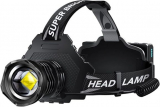 AKNEAR Zoomable Rechargeable LED Headlamp