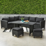 Better Homes & Gardens Brookbury 5-Piece Wicker Sectional Dining Set