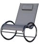 Black Iron Frame Rocking Chair