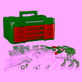 CRAFTSMAN VERSASTACK 230-Piece Standard (SAE) and Metric Polished Chrome Mechanics Tool Set