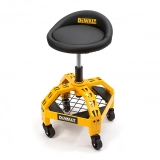 DEWALT Adjustable 26.75 in. Creeper Shop Stool with Casters