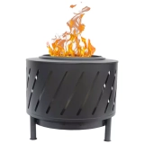 Four Seasons Courtyard 24″ Round Steel Smokeless Firepit