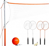 Franklin Sports Volleyball + Badminton Combo Set