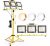 GoBright LED Portable 3-Head Work Lights with Stand