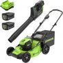 Greenworks 80V 21″ Mower & 500 CFM Blower Combo