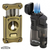 Hammersmith Triple Flame Torch Lighter w/ V-Cutter Combo Pack