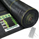 Heavy-Duty Landscape Fabric Weed Barrier 6′ x 300′