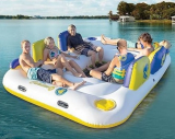 Inflatable 6-Person Floating Lounge w/Speaker