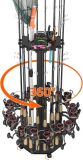 KEXMO Fishing Rod Holder Pole Rack with Wheels