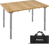 KingCamp Bamboo Adjustable Anti-UV Portable Folding Table