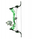 Muzzy LV-X 25-50lbs Right Hand Green Lever Bow Bowfishing Kit