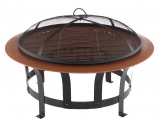 Nature Spring 30-in Copper and Black Steel Wood-Burning Fire Pit