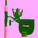 PENN 7′ Battle Spinning Fishing Rod and Reel Combo Kit
