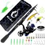 QudraKast Carbon Fiber Telescopic Fishing Rod and Reel Combo