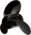 Quicksilver Black Diamond 3-Blade Aluminum Propeller for Mercury and MerCruiser Engines