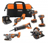 RIDGID 18V Brushless Cordless 6-Tool Combo Kit