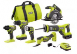 RYOBI ONE+ 18V Cordless 6-Tool Combo Kit