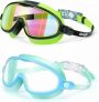 Seago Swim Goggles 2 Pack Wide View for Kids