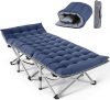 Slsy Folding Camping Cot for Adults with Pad