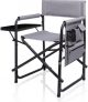 Sports Chair with Side Table and Armrest Caddy