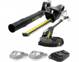 Sun Joe 24V IONMAX Cordless Leaf Blower, Grass, and Hedge Trimmer Combo