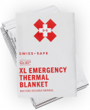 Swiss Safe XL Emergency Mylar Thermal Blankets 25 Pack
