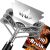 TNTOR stainless steel spiral Bristle Free BBQ Grill Brush w/ Scraper