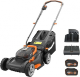 Worx 40V 17″ Cordless Lawn Mower w/Batteries & Charger